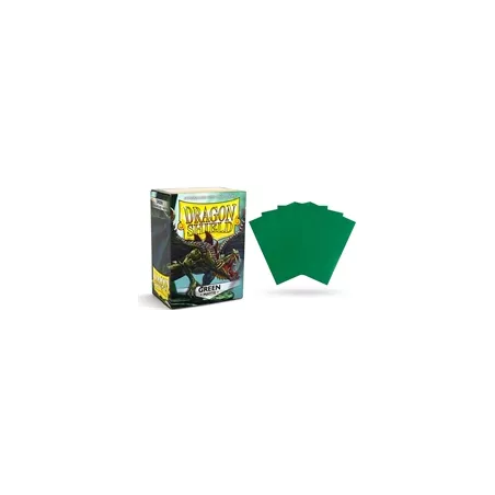 DRAGON SHIELD GREEN MATE PROTEGES CARTES 100 protèges cartes au pla...