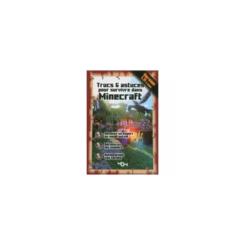 TRUCS 6 ASTUCES POUR SURVIVRE DANS MINECRAFTLIVRES JEUX