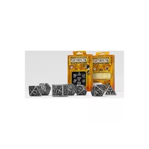 SET DE DES METAL STEAMPUNKDES & BOURSES SET DE 7 DES METAL