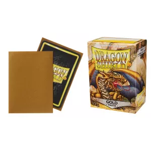 DRAGON SHIELD MATTE GOLDPROTEGES CARTES 100 protèges cartes au plas...