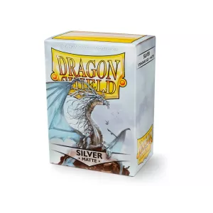 DRAGON SHIELD SILVER MATTEPROTEGES CARTES 100 protèges cartes au pl...