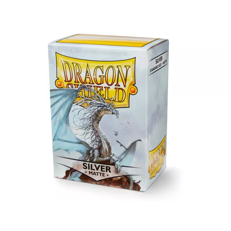 DRAGON SHIELD SILVER MATTEPROTEGES CARTES 100 protèges cartes au pl... DRAGON SHIELD SILVER MATTEPROTEGES CARTES 100 protèges cartes au pl...