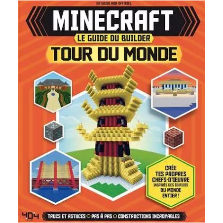 MINECRAFT : LE GUIDE DU BUILDER - TOUR DU MONDELIVRES JEUX