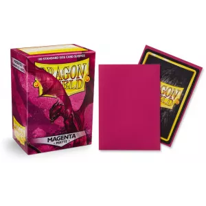 DRAGON SHIELD MATTE MAGENTAPROTEGES CARTES 100 protèges cartes au p...