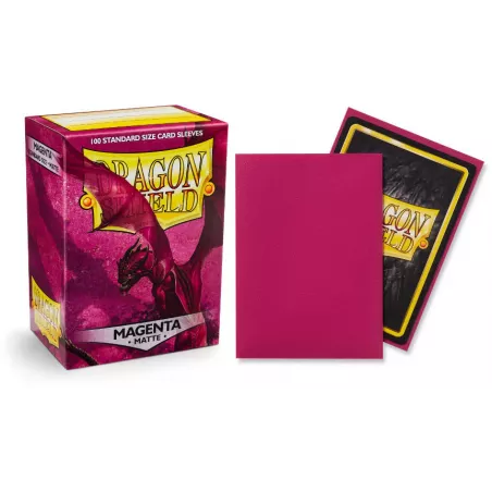 DRAGON SHIELD MATTE MAGENTAPROTEGES CARTES 100 protèges cartes au p...