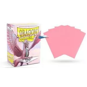 DRAGON SHIELD PINK MATTEPROTEGES CARTES 100 protèges cartes au plas...