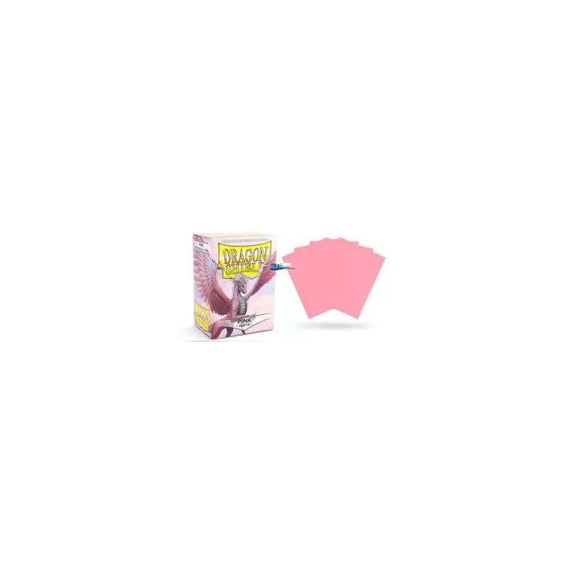 DRAGON SHIELD PINK MATTEPROTEGES CARTES 100 protèges cartes au plas... DRAGON SHIELD PINK MATTEPROTEGES CARTES 100 protèges cartes au plas...