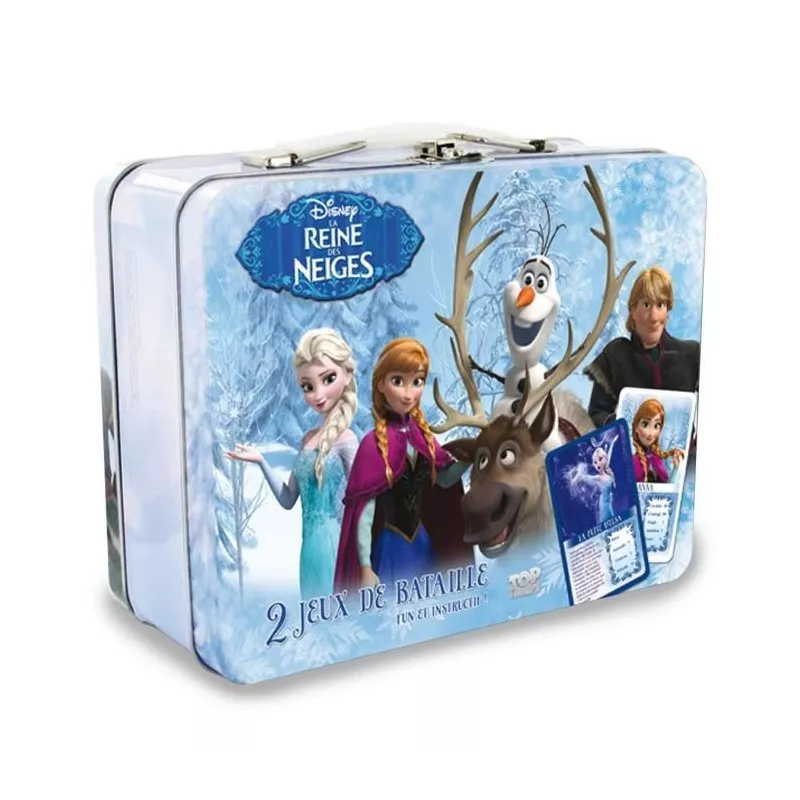 VALISE METAL REINE DES NEIGES (2 jeux de bataille) ENFANTS VALISE METAL REINE DES NEIGES (2 jeux de bataille) ENFANTS