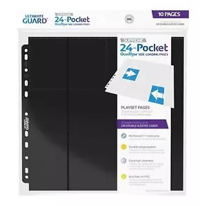 ULTIMATE GUARD 24-POCKET NOIRPORTFOLIO ET CLASSEURS Classeurs & feu...