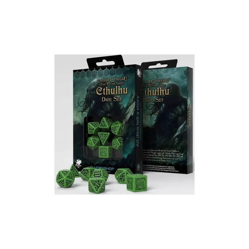 SET DE DES CALL OF CTHULHU THE OUTER GODS CTHULHUDES & BOURSES SET ...
