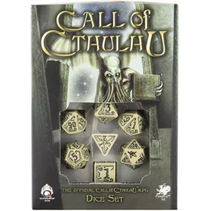 CALL OF CHTULU BEIGE & BLACK DICE SETDES & BOURSES