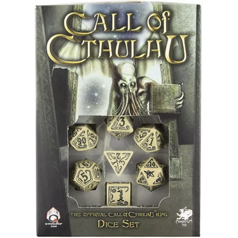 CALL OF CHTULU BEIGE & BLACK DICE SETDES & BOURSES