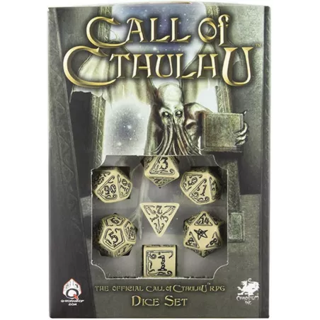 CALL OF CHTULU BEIGE & BLACK DICE SETDES & BOURSES