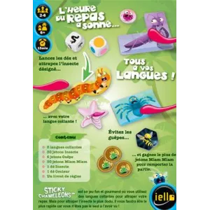 STICKY CHAMELEONS ENFANTS Un jeu délirant avec des langues qui coll...