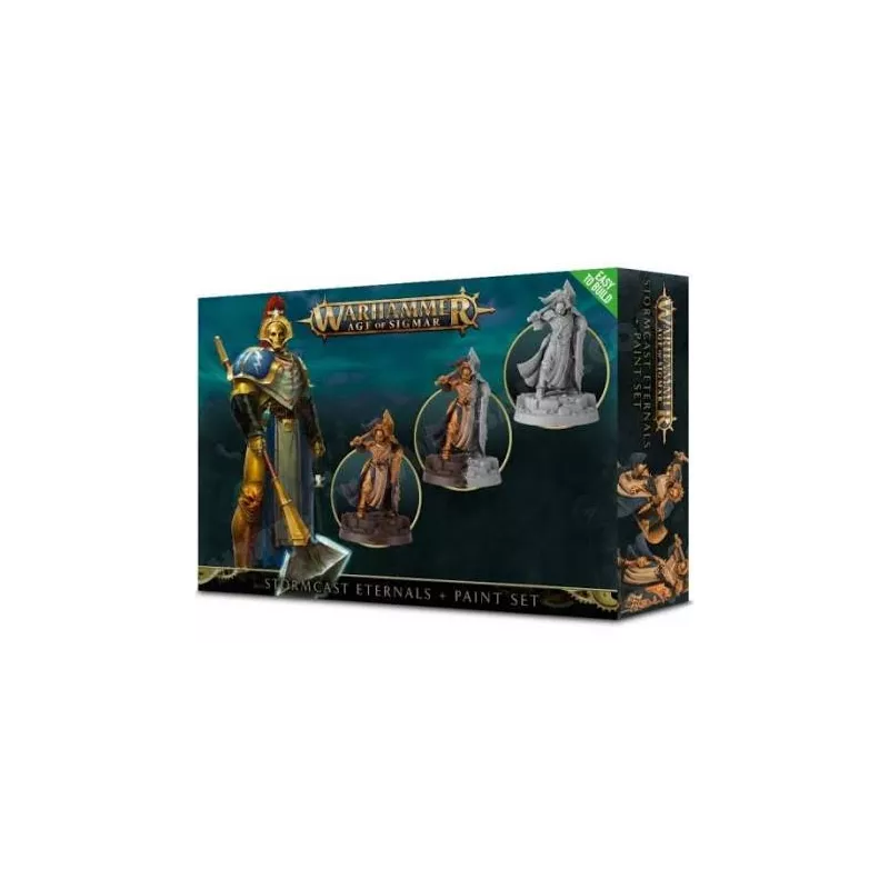 WARHAMMER AGE OF SIGMAR : STORMCAST ETERNALS + PAINT SET WARHAMMER AGE OF SIGMAR : STORMCAST ETERNALS + PAINT SET