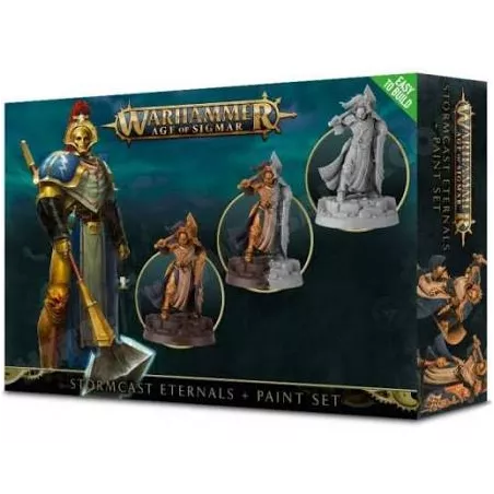 WARHAMMER AGE OF SIGMAR : STORMCAST ETERNALS + PAINT SET