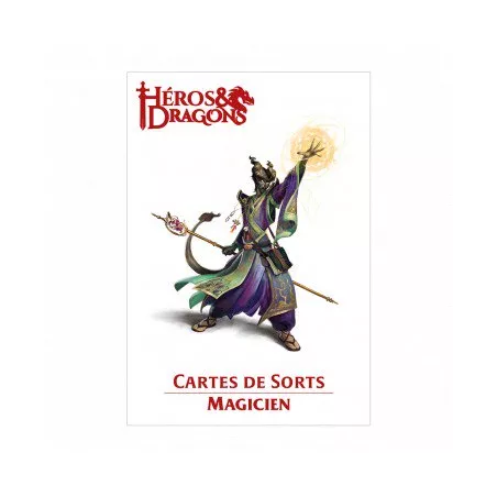 HÉROS & DRAGONS CARTES DE SORTS MAGICIEN