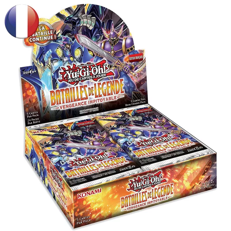 YU GI OH BOITE DE 24 BOOSTER BATAILLE DE LEGENDE VENGEANCE IMPITOYABLE YU GI OH BOITE DE 24 BOOSTER BATAILLE DE LEGENDE VENGEANCE IMPITOYABLE