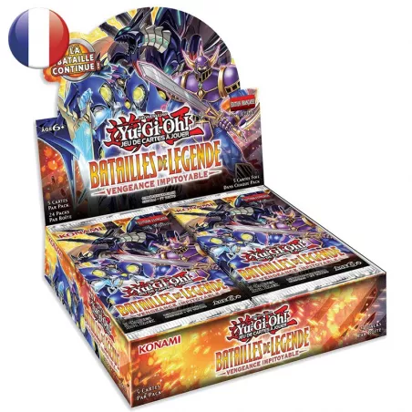 YU GI OH BOITE DE 24 BOOSTER BATAILLE DE LEGENDE VENGEANCE IMPITOYABLE