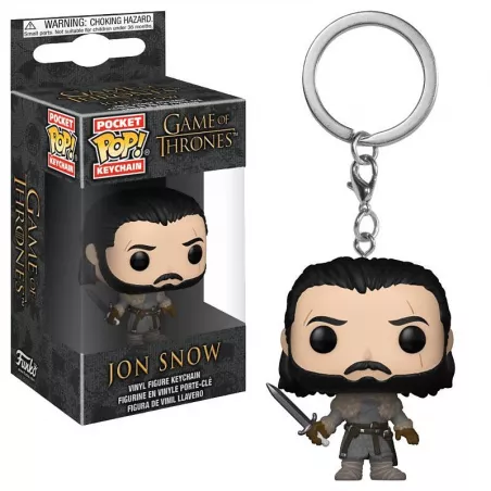 LE TRÔNE DE FER PORTE-CLÉS POP! JON SNOW 4 cm