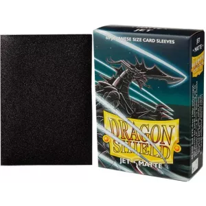 DRAGON SHIELD JAPANESE MATTE - JET (60)PROTEGES CARTES