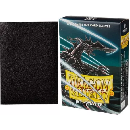 DRAGON SHIELD JAPANESE MATTE - JET (60)PROTEGES CARTES