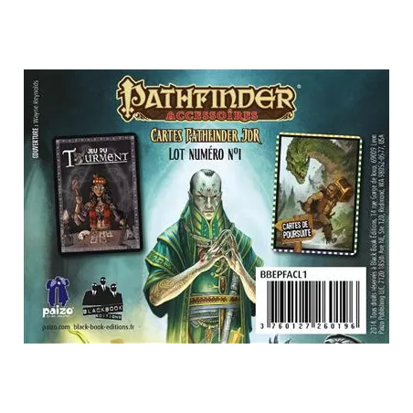 CARTES TAROT DIVINATOIRE TOURMENT ET POURSUITEPATHFINDER