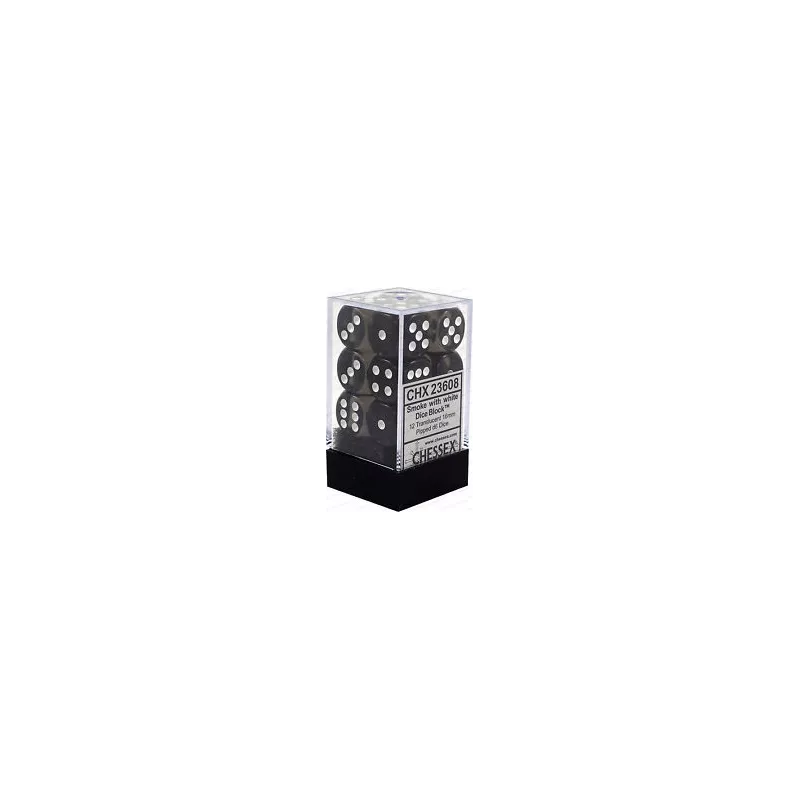 SET 12D6 FUMÉS TRANSLUCIDE CHESSEXDES & BOURSES