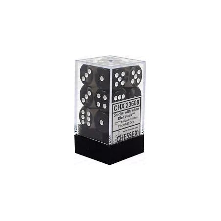 SET 12D6 FUMÉS TRANSLUCIDE CHESSEXDES & BOURSES
