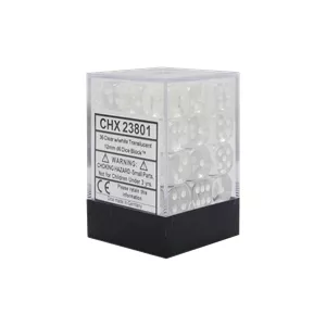 SET 36D6 BLANC TRANSLUCIDE CHESSEX