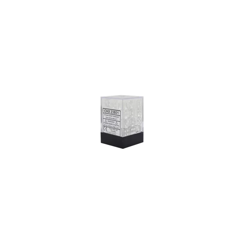 SET 36D6 TRANSLUCENT C/WDES & BOURSES Set de 36 dès Translucent Cou... SET 36D6 TRANSLUCENT C/WDES & BOURSES Set de 36 dès Translucent Cou...