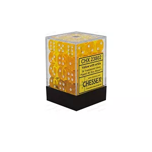 SET 36D6 JAUNE TRANSLUCIDE CHESSEX