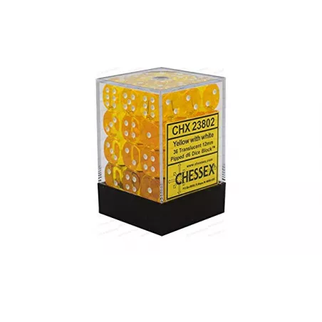 SET 36D6 JAUNE TRANSLUCIDE CHESSEX