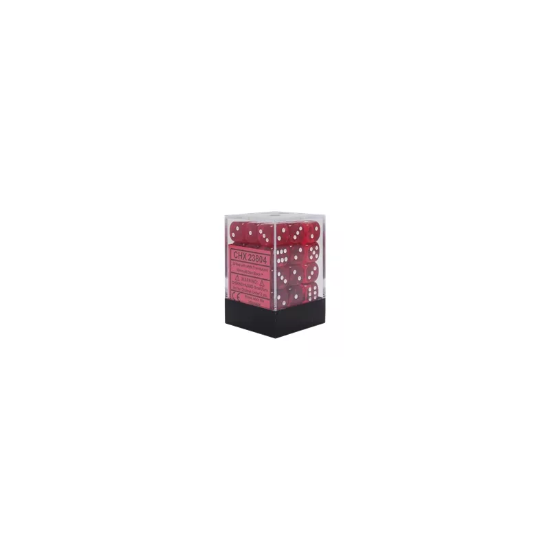 SET 36D6 TRANSLUCENT R/WDES & BOURSES Set de 36 dès Translucent Cou... SET 36D6 TRANSLUCENT R/WDES & BOURSES Set de 36 dès Translucent Cou...