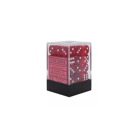 SET 36D6 ROUGE TRANSLUCIDE CHESSEX