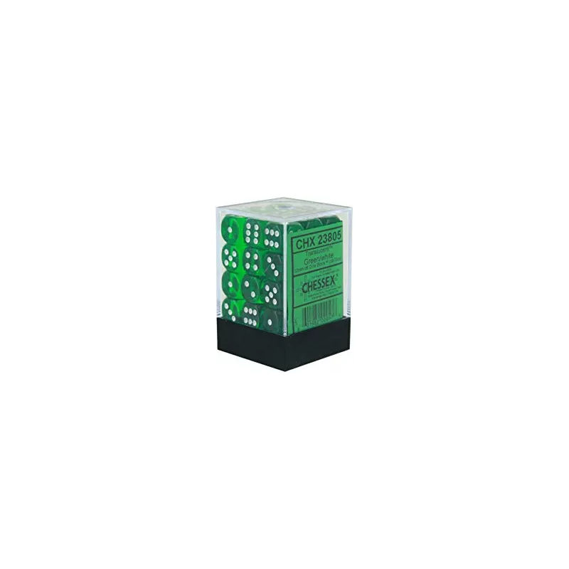 SET 36D6 TRANSLUCENT G/WDES & BOURSES Set de 36 dès Translucent Cou... SET 36D6 TRANSLUCENT G/WDES & BOURSES Set de 36 dès Translucent Cou...