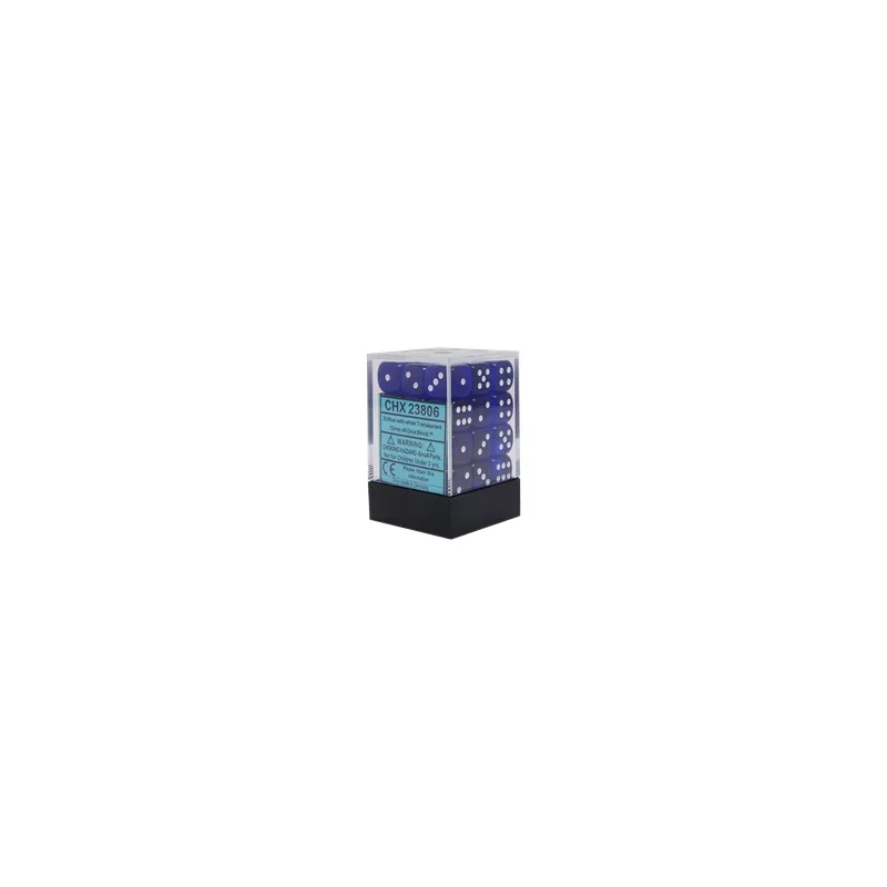 SET 36D6 TRANSLUCENT B/WDES & BOURSES Set de 36 dès Translucent Cou... SET 36D6 TRANSLUCENT B/WDES & BOURSES Set de 36 dès Translucent Cou...