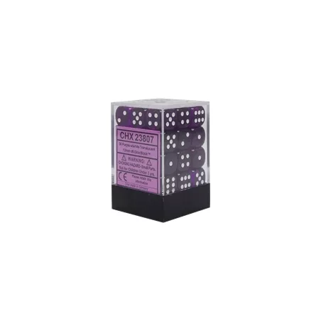 SET 36D6 TRANSLUCENT P/WDES & BOURSES Set de 36 dès Translucent Cou...