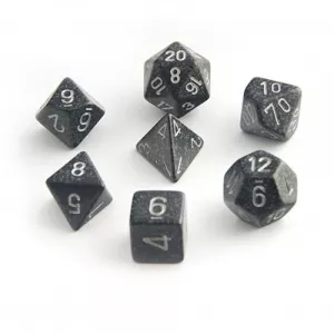 SET COMPLET 7 DÉS TACHETÉ NINJADES & BOURSES