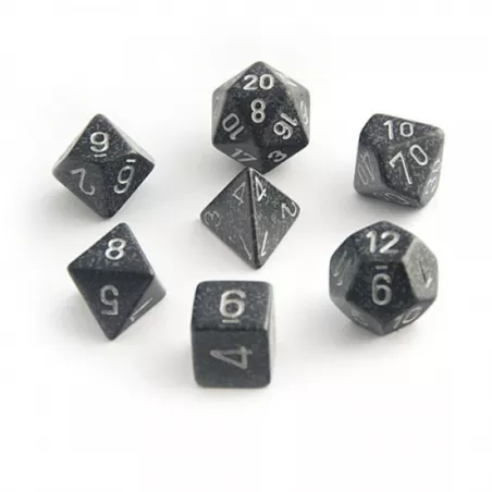SET COMPLET 7 DÉS TACHETÉ NINJADES & BOURSES