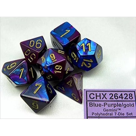 SET COMPLET BICOLORE BLEU-VIOLET/ORDES & BOURSES