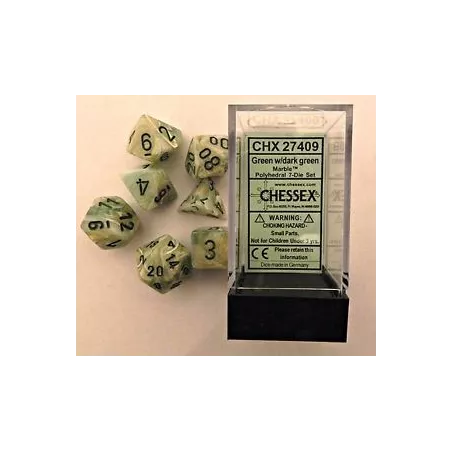 SET COMPLET MARBRÉ NOIR/VERT