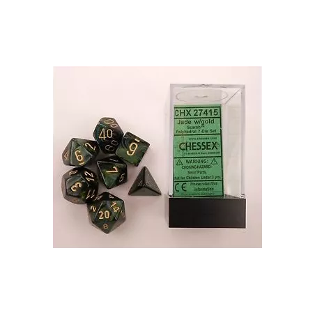 SET COMPLET SCARAB VERT JADE/OR