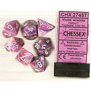 SET COMPLET FESTIVE VIOLET/BLANC