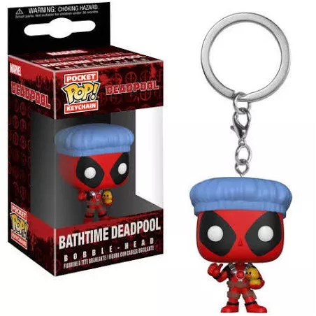 PORTE-CLES POP DEADPOOL BATHTIME 4CM