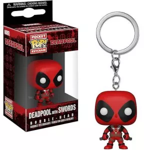 PORTE-CLES POP DEADPOOL WITH SWORDS 4CM