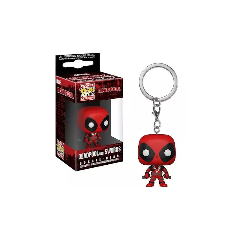 PORTE-CLES POP DEADPOOL WITH SWORDS 4CM PORTE-CLES POP DEADPOOL WITH SWORDS 4CM