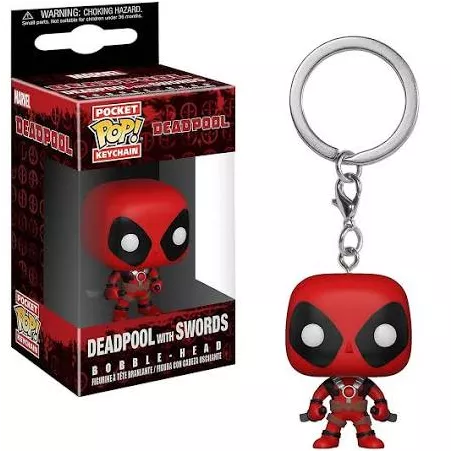 PORTE-CLES POP DEADPOOL WITH SWORDS 4CM