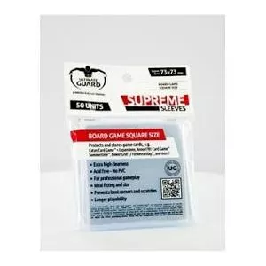 50 PROTEGES CARTES TRANSPARENTS (73x73 MM)PROTEGES CARTES