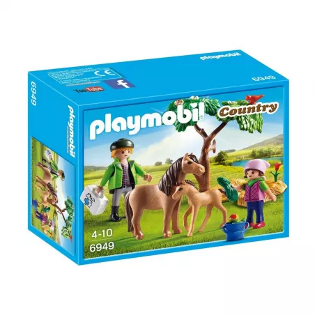 PLAYMOBIL AVEC ENFANT ET PONEYSPLAYMOBIL